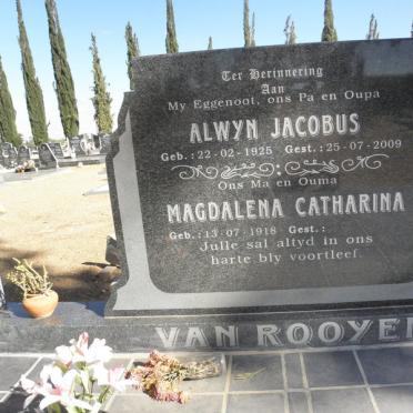 ROOYEN Alwyn Jacobus, van 1925-2009 &amp; Magdalena Catharina 1918-