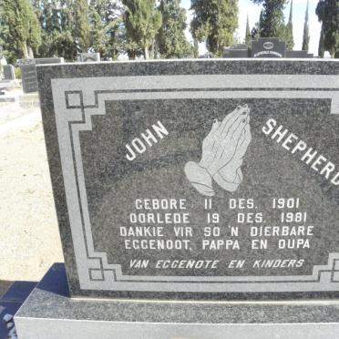 SHEPHERD John 1901-1981
