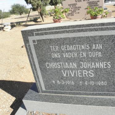 VIVIERS Christiaan Johannes 1916-1980