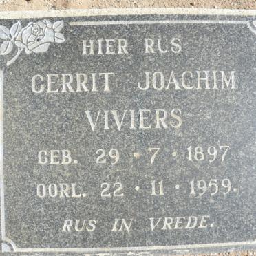 VIVIERS Gerrit Joachim 1897-1959