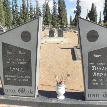WYK Johannes Abraham, van 1898-1982 &amp; Lenie 1899-1962
