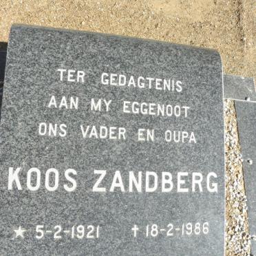 ZANDBERG Koos 1921-1986