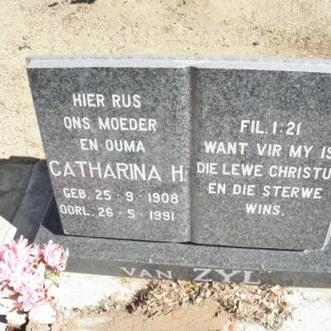 ZYL Catharina H., van 1908-1991