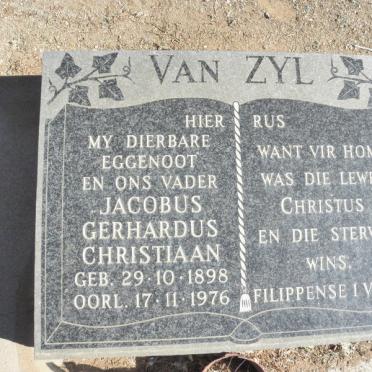 ZYL Jacobus Gerhardus Christiaan, van 1898-1976