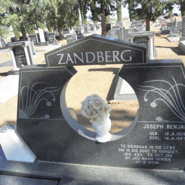 ZANDBERG Joseph Benjamin 1926-1987
