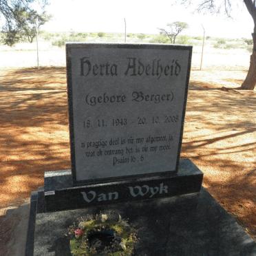 WYK Herta Adelheid, van nee BERGER 1943-2008