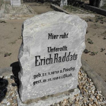 RADDATZ Erich 1878-1904