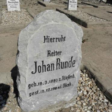 RUNDE Johan 1880-1904