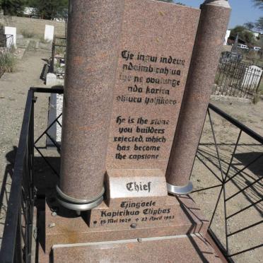 TJINGAELE Kapirikua Elirbas 1919-1993