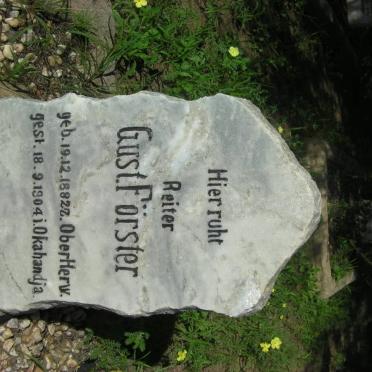 FÖRSTER Gust. 1882-1904