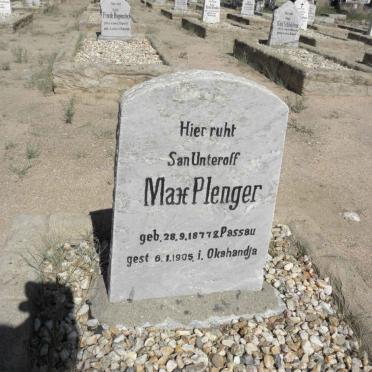 PLENGER Max 1877-1905