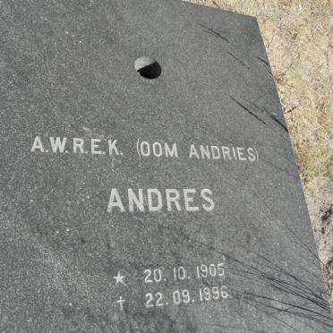 ANDRES A.W.R.E.K. 1905-1996