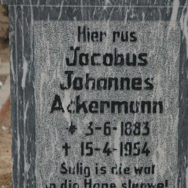 ACKERMANN Jacobus Johannes 1883-1954