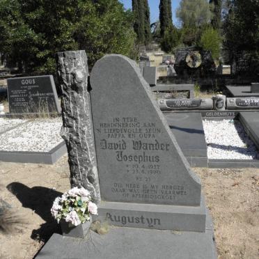 AUGUSTYN David Wander Josephus 1937-1990