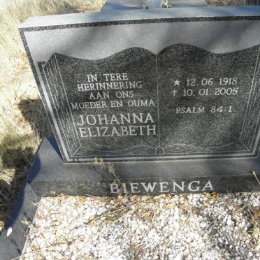 BIEWENGA Johanna Elizabeth 1918-2005