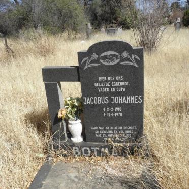 BOTMA Jacobus Johannes 1910-1970
