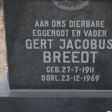 BREEDT Gert Jacobus 1911-1969