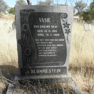 BLOMMESTEIN Vasie, v. 1919-1969
