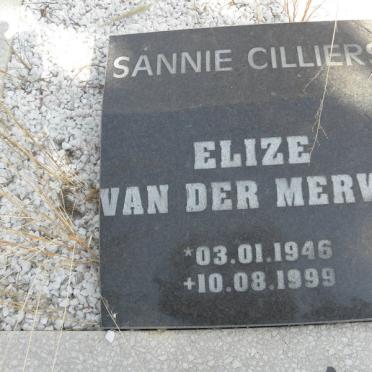 CILLIERS Leonard 1917-1979 &amp; Sannie ? ?-? :: VAN DER MERWE Elize 1946-1999 