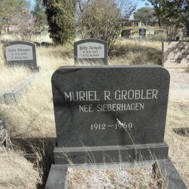 GROBLER Muriel R. nee SIEBERHAGEN 1912-1960