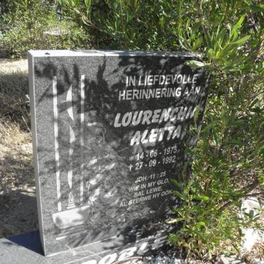 GROBLER Lourenchia Aletta 1975-1992