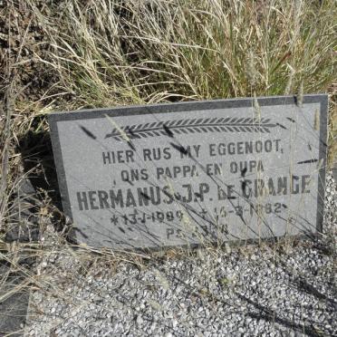 GRANGE Hermanus J.P., le 1909-1982