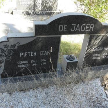 JAGER Pieter Izak, de 1906-1979 &amp; Magrietha C. 1910-1993