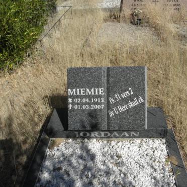 JORDAAN Miemie 1913-2007