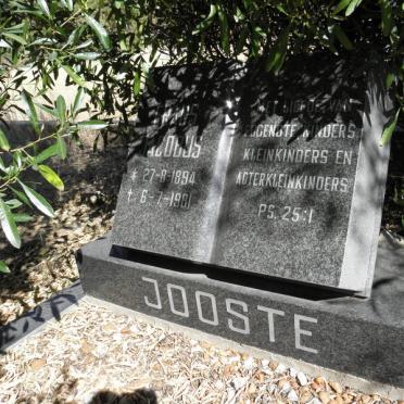 JOOSTE Frans Jacobus 1894-1981