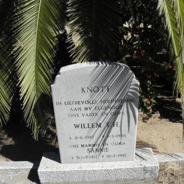 KNOTT Willem T.H. 1912-1988 &amp; Sannie 1917-1991