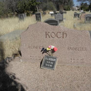 KOCH Albert 1910-1979 &amp; Angelina 1913-2003 :: BEEKMANN M.A. 1934-2004