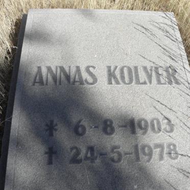 KOLVER Annas 1903-1978