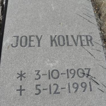 KOLVER Joey 1907-1991