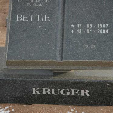 KRUGER Bettie 1907-2004
