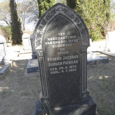 PIENAAR Barend Jacobus Burger 1872-1952