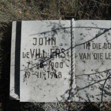VILLIERS John, de 1900-1968
