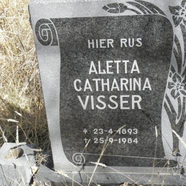 VISSER Aletta Catharina 1893-1984