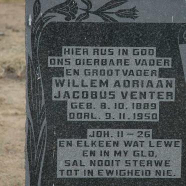 VENTER Willem Adriaan Jacobus 1889-1950