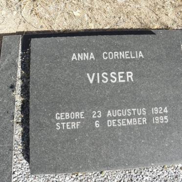 VISSER Anna Cornelia 1924-1995