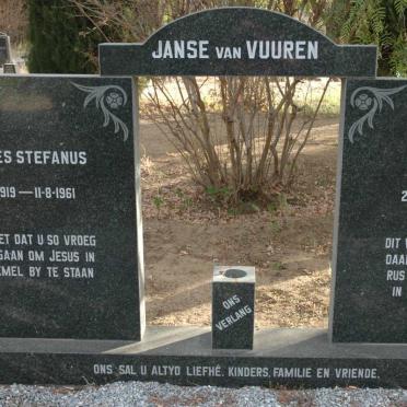 VUUREN Andries Stefanus, Janse van 1919-1961 &amp; Anna Maria 1925-1991
