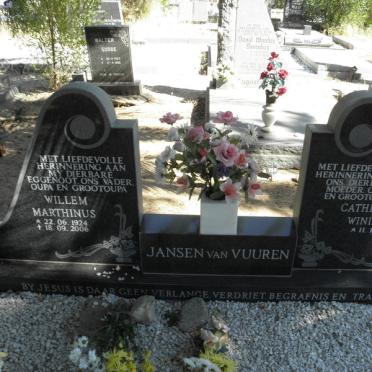 VUUREN Willem Marthinus, Jansen van 1924-2006 &amp; Catherine Winifred 1926-
