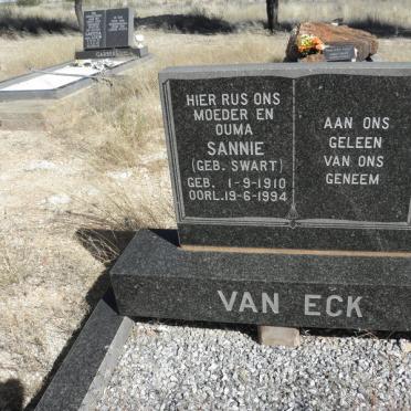 ECK Sannie, van nee SWART 1910-1994