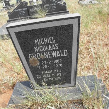 GROENEWALD Michiel Nicolaas 1902-1978