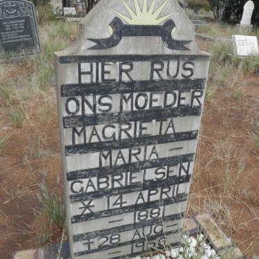 GABRIELSEN Magrieta Maria 1881-1956