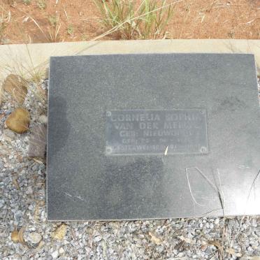 MERWE Cornelia Sophia, van der nee NIEUWOUDT 1927-1997