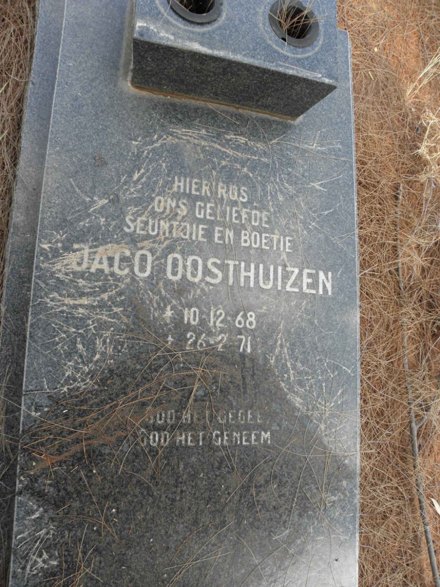 OOSTHUIZEN Jaco 1968-1971