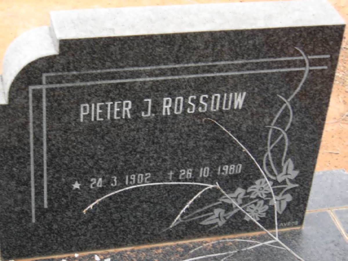 ROSSOUW Pieter J. 1902-1980