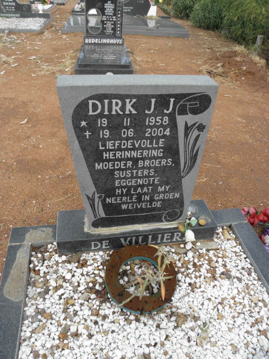 VILLIERS Dirk J.J., de 1958-2004