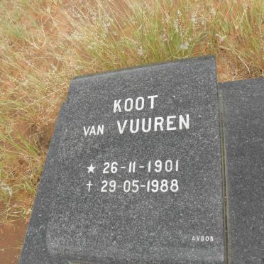 VUUREN Koot, van 1901-1988