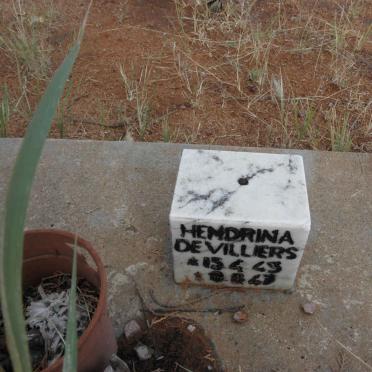 VILLIERS Hendrina, de 1943-1947